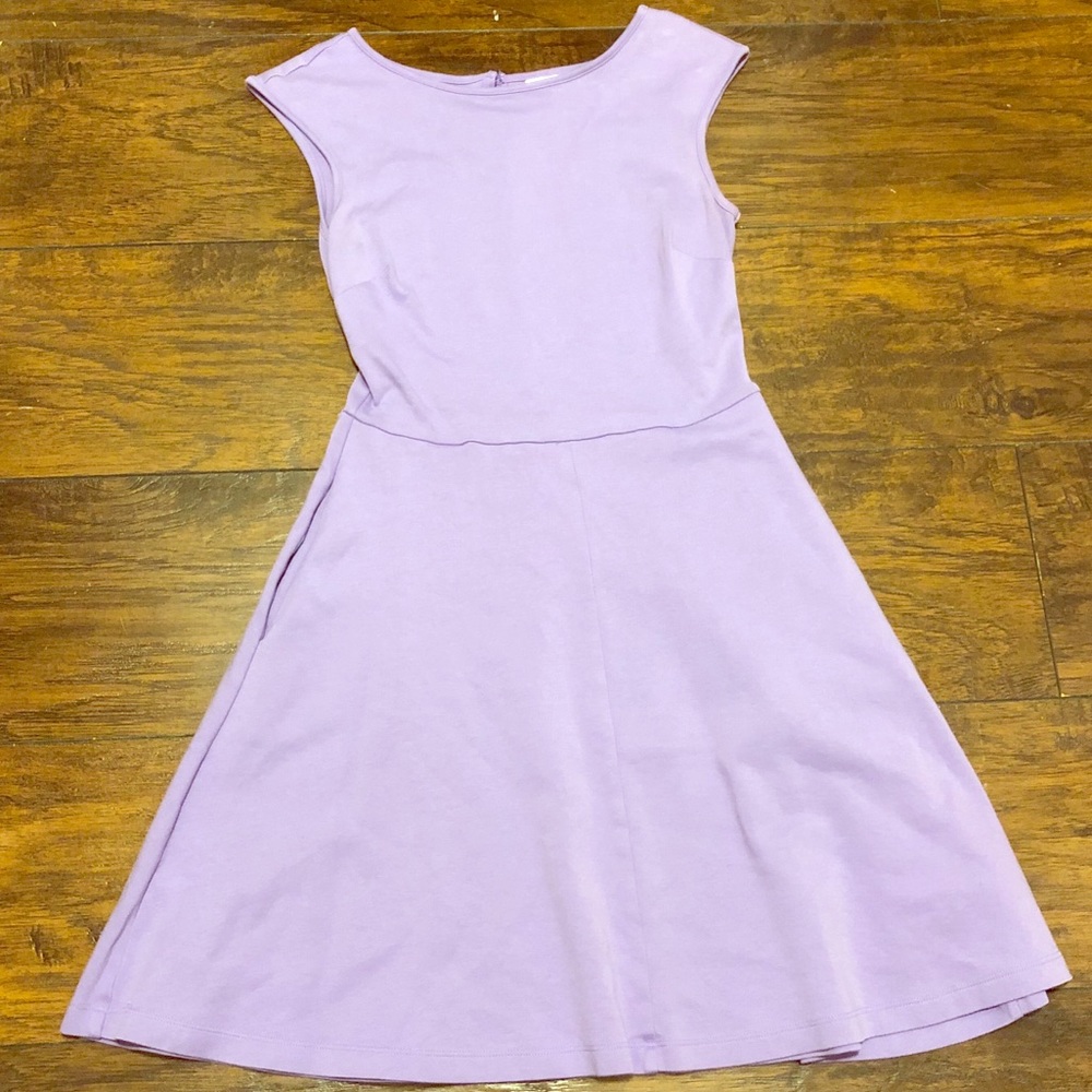 Purple Fit and Flare Dress